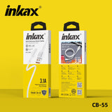 inkax 60W Soft Silicone Data Cable Type C To Type C CB-55