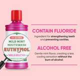 Euthymol Mild Mint Mouth Wash - 500ml