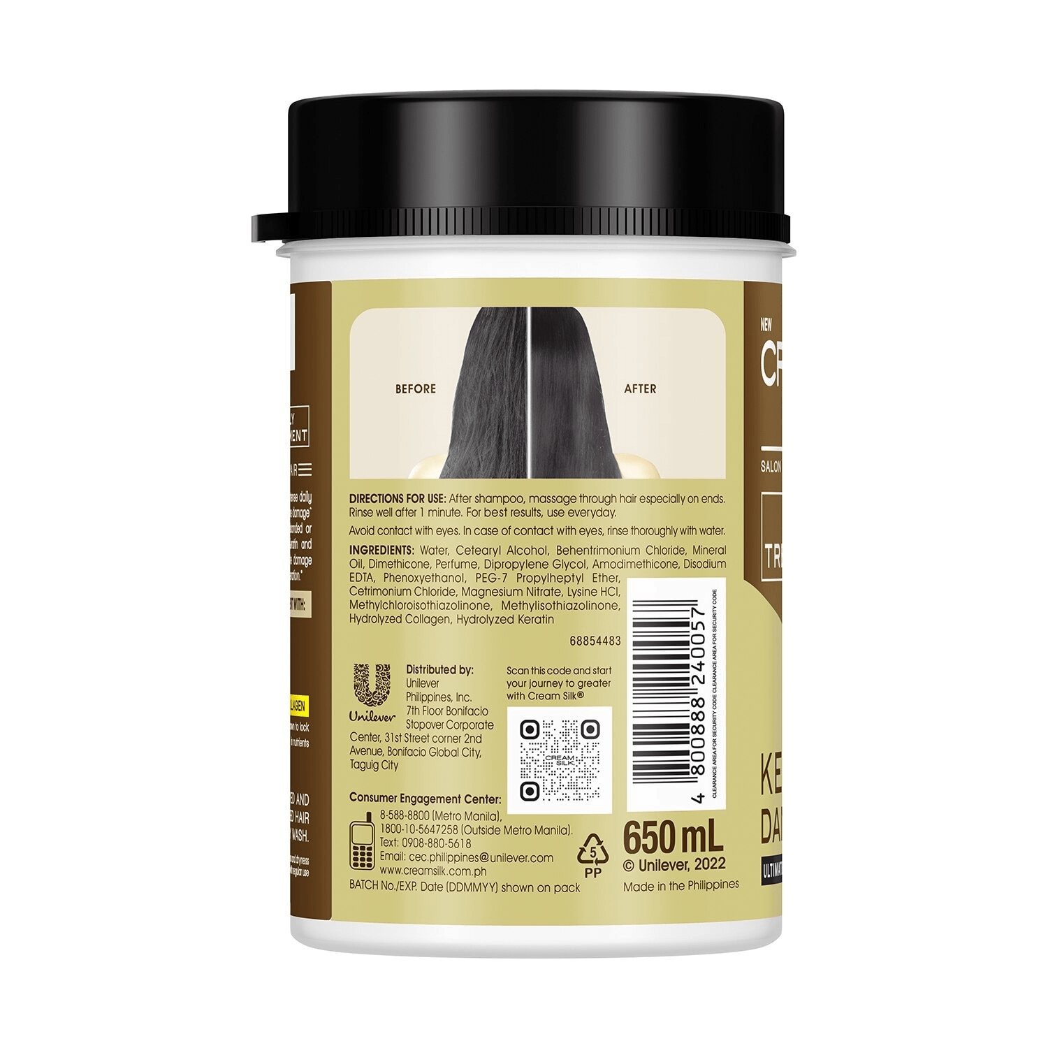Cream Silk Daily Treatment Keratin Damage Repair - 650ml Cream Silk Daily Treatment Keratin Damage Repair - 650ml