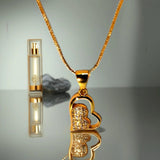Unique Design Golden Stainless Steel Necklace with pendant - FJ4214