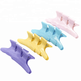 Anti Slip Handle Gripping Saloon Butterfly Hair Claw Clips - 12 Pcs (C102)