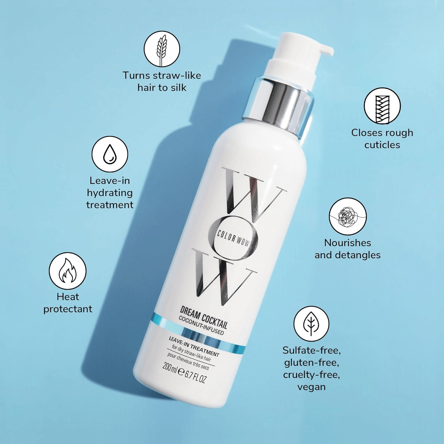 Color Wow Dream Cocktail Coconut-Infused Leave-In Treatment - 200ml Color Wow Dream Cocktail Coconut-Infused Leave-In Treatment - 200ml
