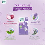 Happy Noz Adult Onion Oil Sticker Original Formula - 6 Pcs