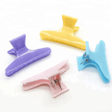 Anti Slip Handle Gripping Saloon Butterfly Hair Claw Clips - 12 Pcs (C102)