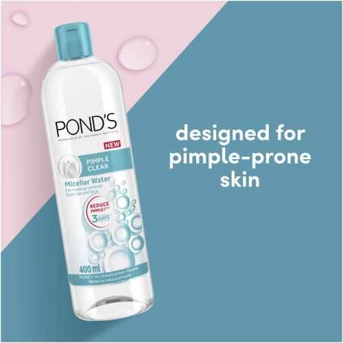 Pond's Pimple Clear Face Cleanser Micellar Water - 400ml Pond's Pimple Clear Face Cleanser Micellar Water - 400ml