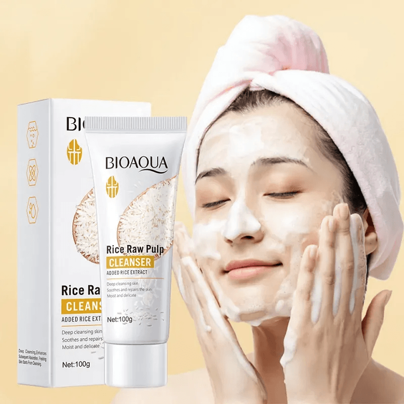 BIOAQUA Rice Raw Pulp Facial Cleanser - 100g BIOAQUA Rice Raw Pulp Facial Cleanser - 100g