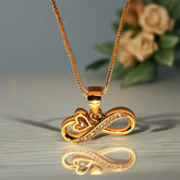 Unique Design Golden Stainless Steel Necklace with pendant - FJ4219