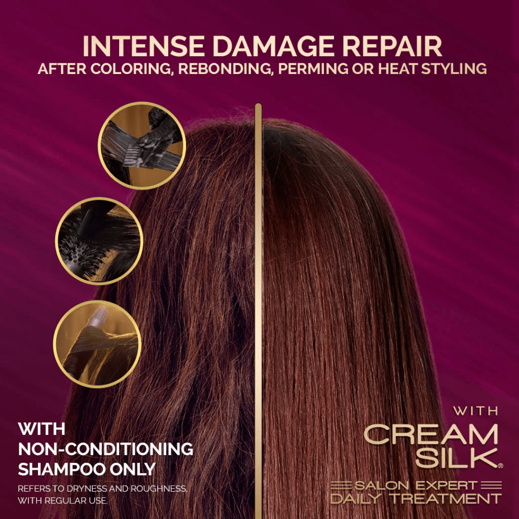 Cream Silk Daily Treatment Keratin Rebond Straight - 650ml Cream Silk Daily Treatment Keratin Rebond Straight - 650ml