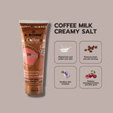A Bonne Spa Coffee Milk Creamy Salt Detox Body Scrub - 350g