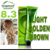 Bremod Performance 8.3 Light Golden Brown Hair Color - 100ml