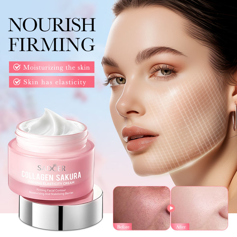 Sadoer Collagen Sakura Firming Elasticity Cream - 50g Sadoer Collagen Sakura Firming Elasticity Cream - 50g