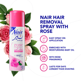 Nair Hair Removal Spray Rose Fragrance - 200ml