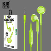 Kin Hight Sound Stereo Wired Headpset (Assorted Color) - K802