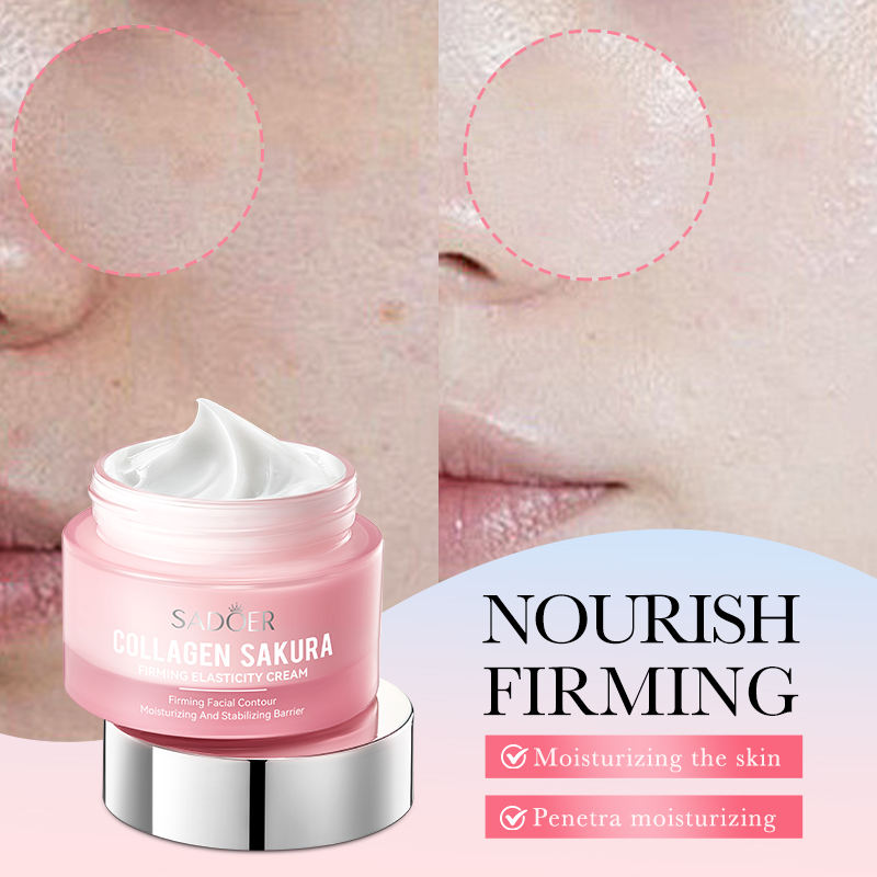 Sadoer Collagen Sakura Firming Elasticity Cream - 50g Sadoer Collagen Sakura Firming Elasticity Cream - 50g