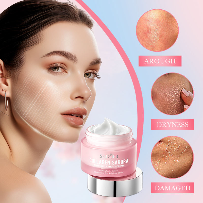 Sadoer Collagen Sakura Firming Elasticity Cream - 50g Sadoer Collagen Sakura Firming Elasticity Cream - 50g