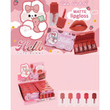 Color Castle Hello Cute Bunny Matte Lipgloss 5Pcs Set