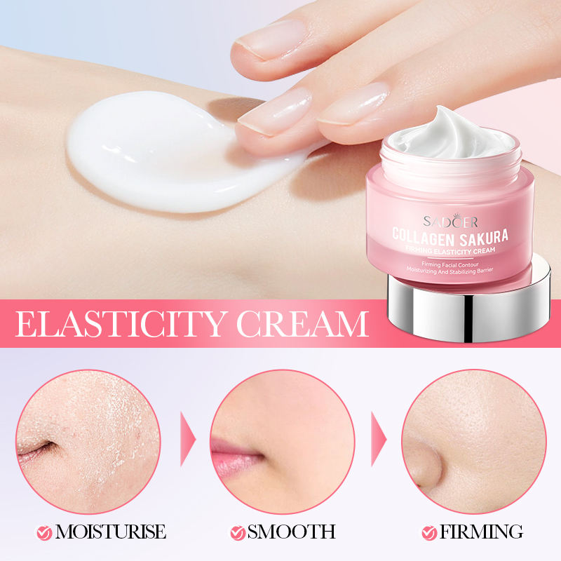 Sadoer Collagen Sakura Firming Elasticity Cream - 50g Sadoer Collagen Sakura Firming Elasticity Cream - 50g