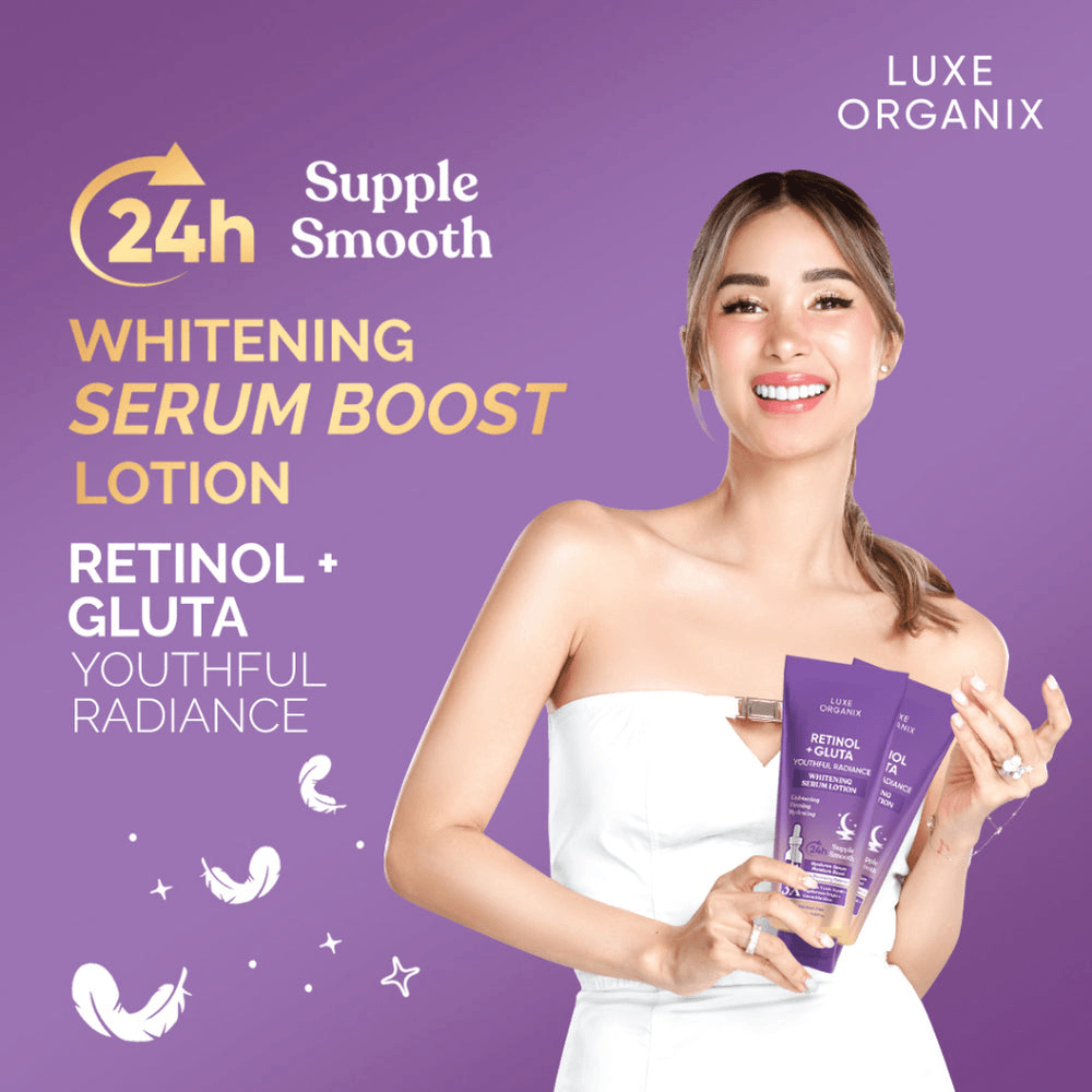 Luxe Organix Retinol + Gluta Youthful Radiance Brightening Serum Lotion - 350ml Luxe Organix Retinol + Gluta Youthful Radiance Brightening Serum Lotion - 350ml