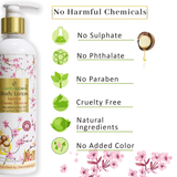 لوشن الجسم برائحة زهر الكرز الياباني من إيرث جينيكس - 300 مل