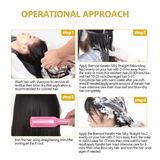 مجموعة إعادة ربط الشعر الحريري المستقيم بالكيراتين من بريمود (1)+(2) - 800 مل+800 مل