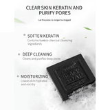 Dr.Rashel Black Soap Collagen & Charcoals Deep Cleansing - 100g