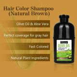 Disaar Olive Oil Hair Color Shampoo Natural Brown - 240ml