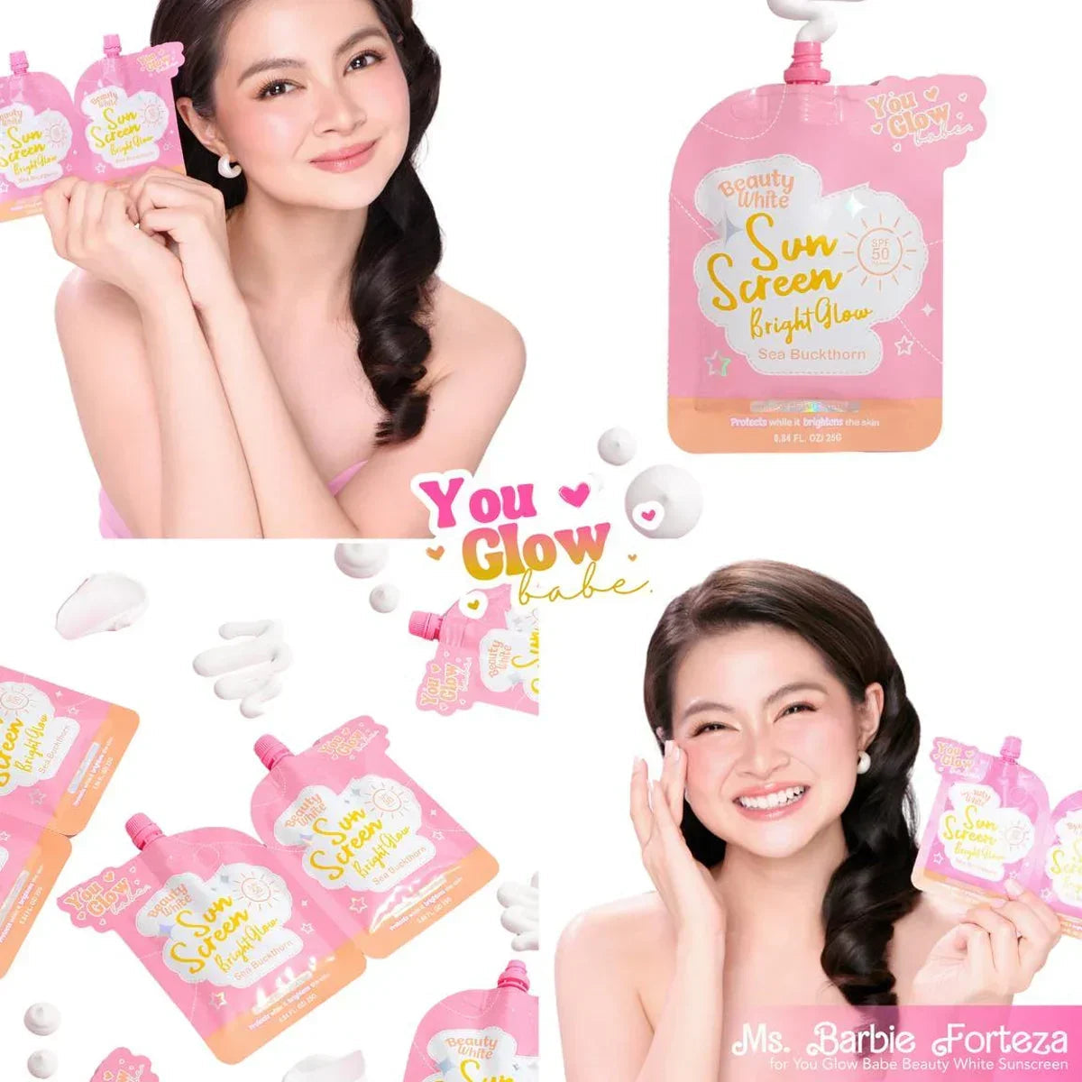 You Glow Babe Beauty White Sunscreen SPF50 PA+++ - 25g You Glow Babe Beauty White Sunscreen SPF50 PA+++ - 25g