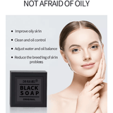 Dr.Rashel Black Soap Collagen & Charcoals Deep Cleansing - 100g