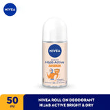 Nivea Hijab Active Bright & Dry Deodorant Roll-On - 50ml