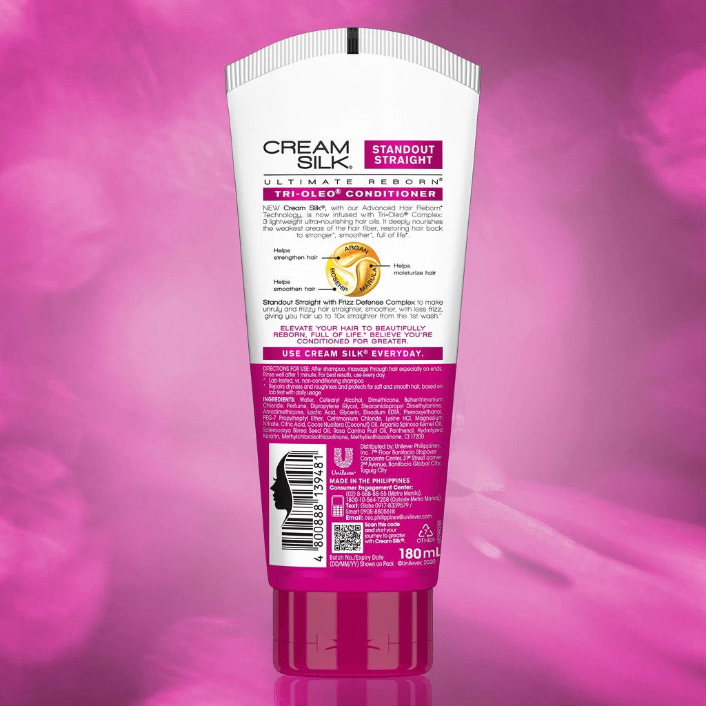 Cream Silk Conditioner Standout Straight Pink 180ml Cream Silk Conditioner Standout Straight Pink 180ml
