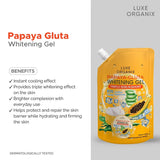 Luxe Organix Papaya-Gluta Brightening Gel - 200ml
