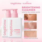 Glad2Glow Milk Amino Acids Brightening Cleanser Facial Wash - 80g