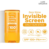 Luxe Organix Zero Shine Invisible Screen Daily Sun Stick SPF 100+ - 20g