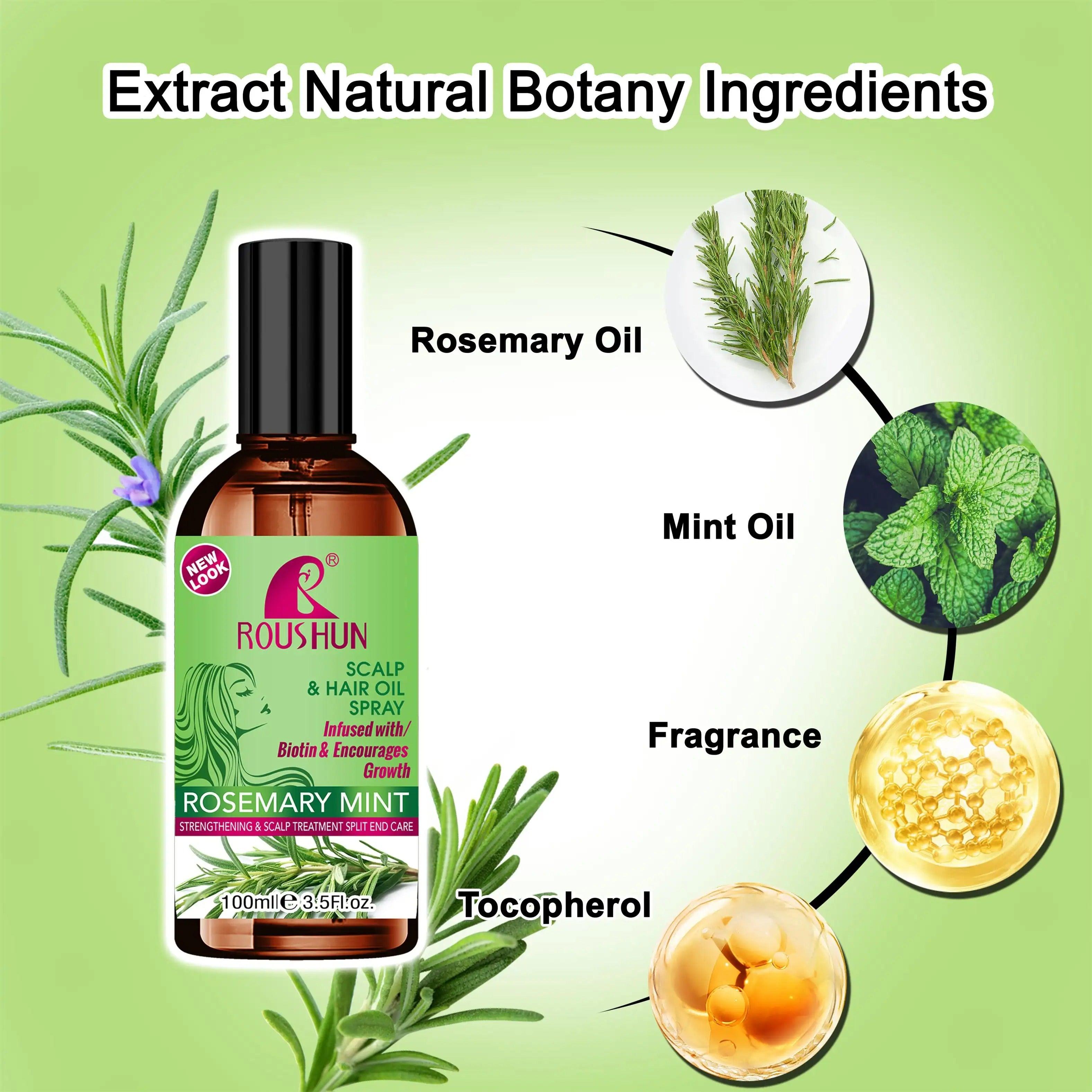 بخاخ زيت نمو الشعر بالروزماري والنعناع من روشون - 100 مل بخاخ زيت نمو الشعر بالروزماري والنعناع من روشون - 100 مل