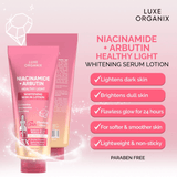 Luxe Organix Niacinamide + Arbutin Healthy Light Brightening Serum Lotion - 350ml
