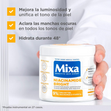 Mixa Niacinamide Bright Moisturizing Cream - 400ml
