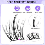 Cover Up Pre-Glued 3D Cluster Eyelashes A-3