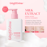 Glad2Glow Milk Amino Acids Brightening Cleanser Facial Wash - 80g