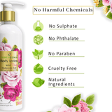 لوشن الجسم إيرث جينيكس وايلد روز - 300 مل