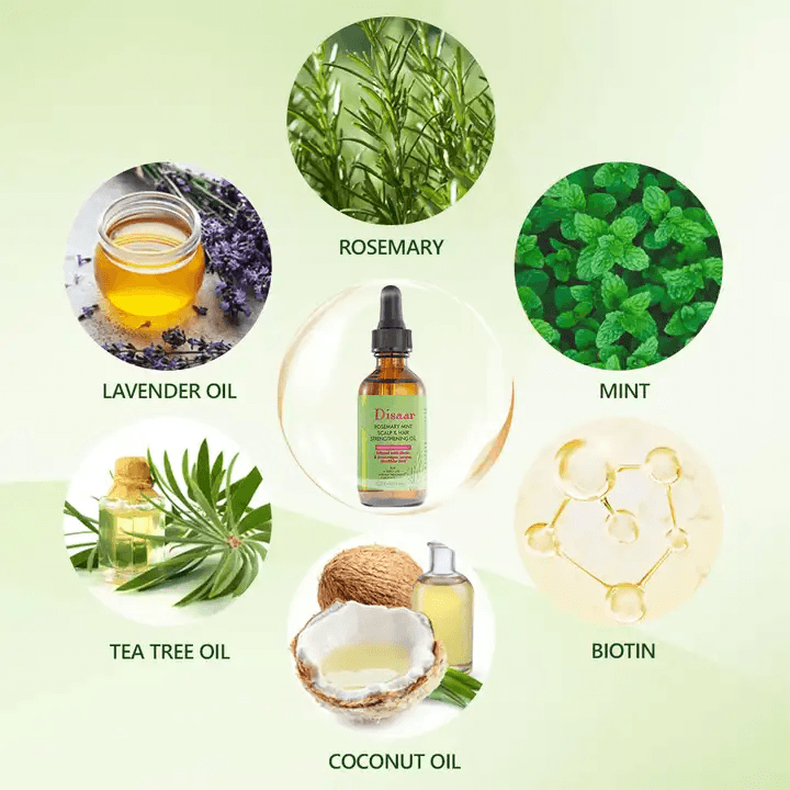 زيت ديسار لتقوية فروة الرأس والشعر بالروزماري والنعناع - 60 مل زيت ديسار لتقوية فروة الرأس والشعر بالروزماري والنعناع - 60 مل