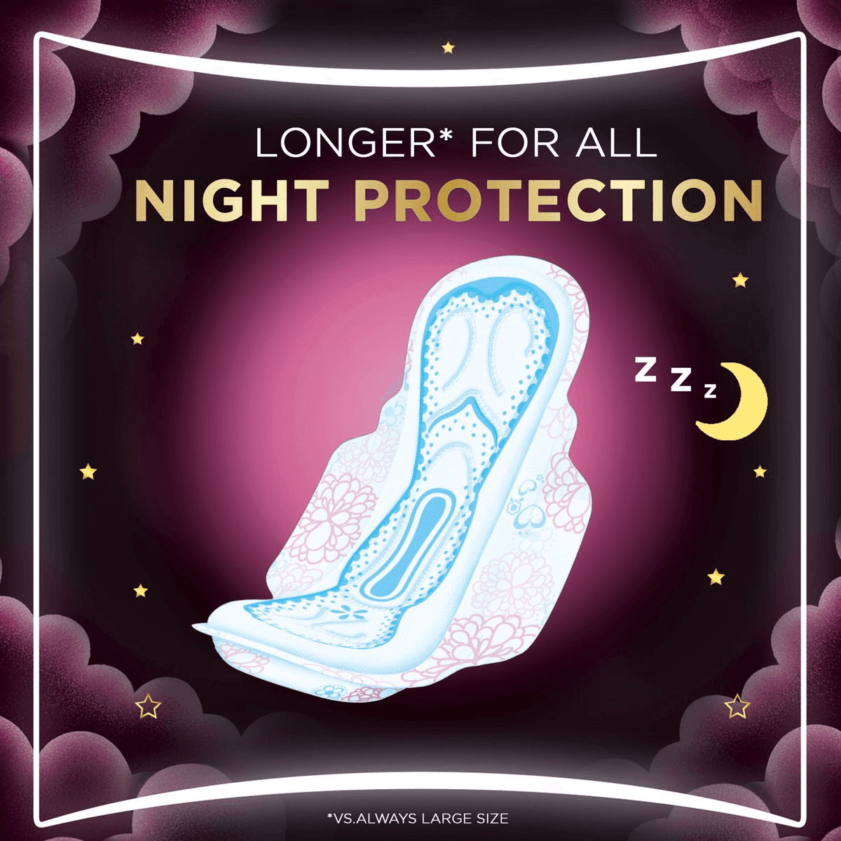Always Breathable Soft Maxi Thick Night Sanitary Pads With Wings - 7 Pcs (3+1) Always Breathable Soft Maxi Thick Night Sanitary Pads With Wings - 7 Pcs (3+1)