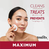 Stridex ضمادات ناعمة خالية من الكحول - 55 قطعة