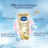 Vaseline Gluta-Hya Serum Burst UV Lotion Flawless Glow - 300ml (1+1) Offer