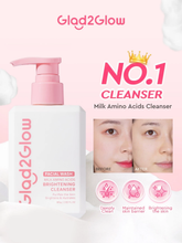 Glad2Glow Milk Amino Acids Brightening Cleanser Facial Wash - 80g