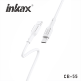 inkax 60W Soft Silicone Data Cable Type C To Type C CB-55