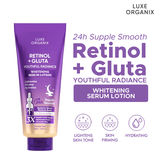 Luxe Organix Retinol + Gluta Youthful Radiance Brightening Serum Lotion - 350ml