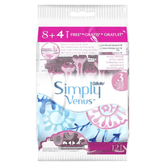Gillette Simply Venus Women's Disposable Razors Rich Strip - 12Pcs