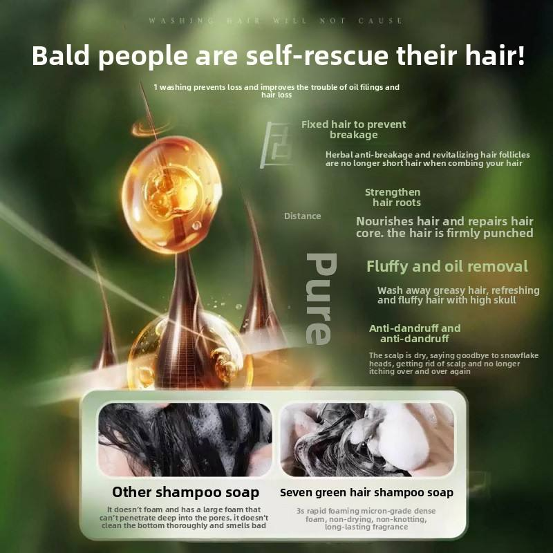 Nature Seven Green Ancient Techniques Shampoo Bar - 120g Nature Seven Green Ancient Techniques Shampoo Bar - 120g