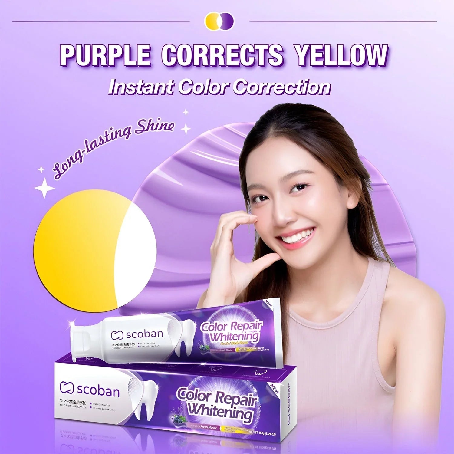 Scoban Color Repair Brightening Toothpaste - 150g Scoban Color Repair Brightening Toothpaste - 150g