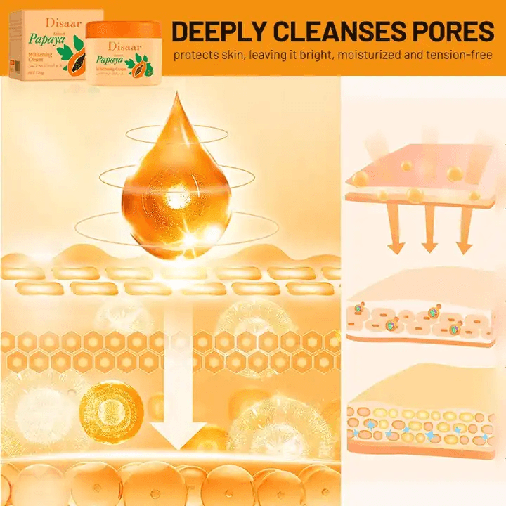 كريم تبييض البشرة بخلاصة البابايا من ديسار - 120 جرام كريم تبييض البشرة بخلاصة البابايا من ديسار - 120 جرام